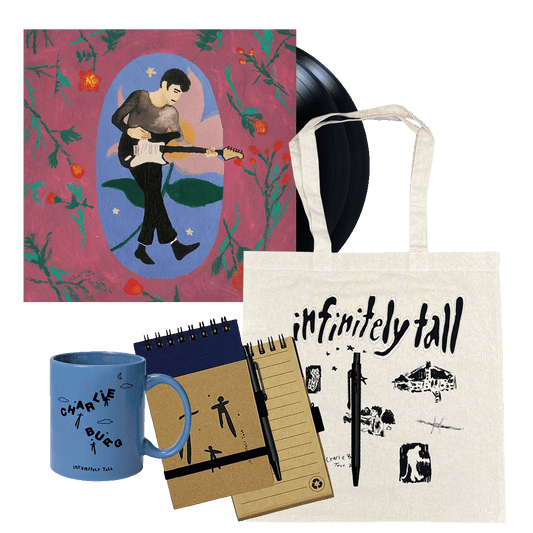 Infinitely Tall Vinyl LP + Tote Mug Notepad Bundle